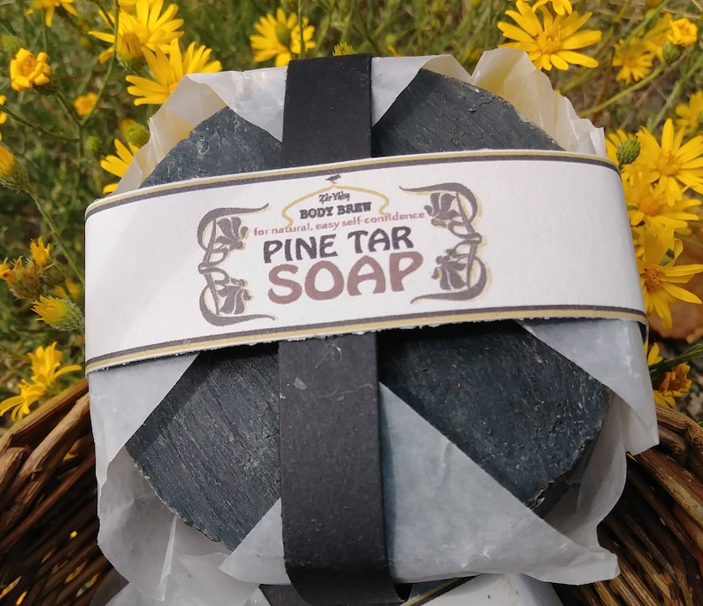 Pine Tar Soap With Neem Itchy Skin Flakey Skin Skin Etsy
