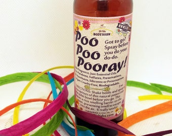 Poo Poo Pooray! Spray | Toilet Bowl Spray | No synthetic perfumes | Spray Before You Go
