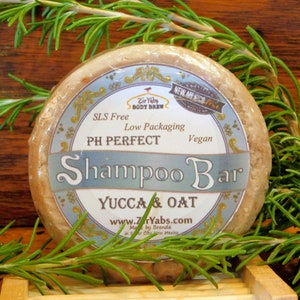 Yucca Shampoo Bar, eco-friendly, gentle and Ph balanced.