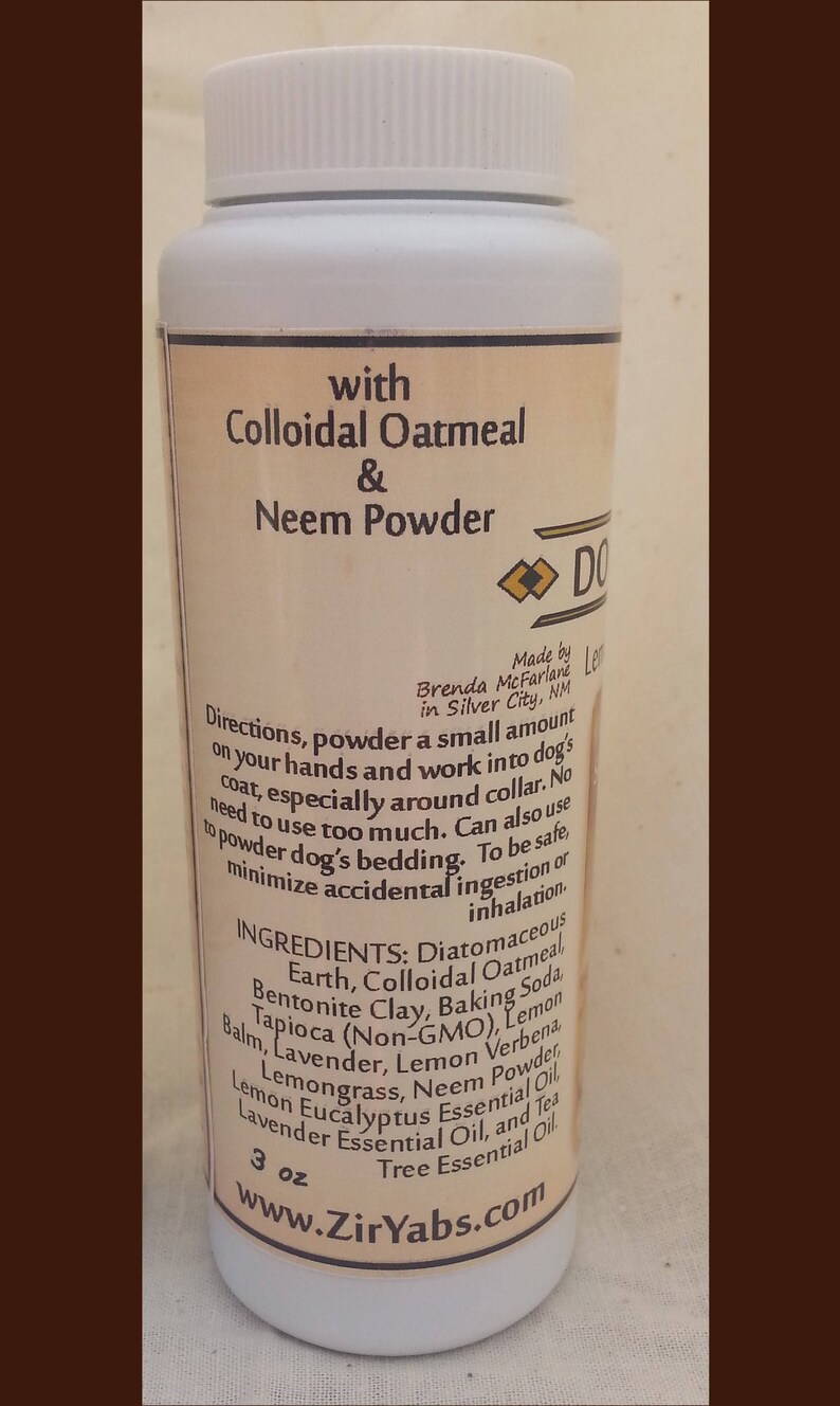 Dog Deodorizer and Flea Powder Diatomaceous Earth Lemon Etsy