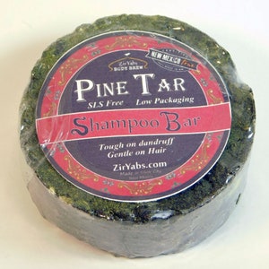 SALON QUALITY Pine Tar Shampoo Bar Gentle for Scalp and Oily Hair image 2