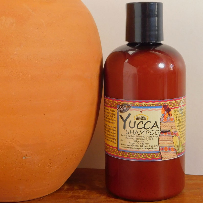 Yucca Shampoo Soapwort Soap Nut Shampoo Sulfate Free Silicone Free No Animal Testing 16 oz Herbal Shampoo PEG Free image 6