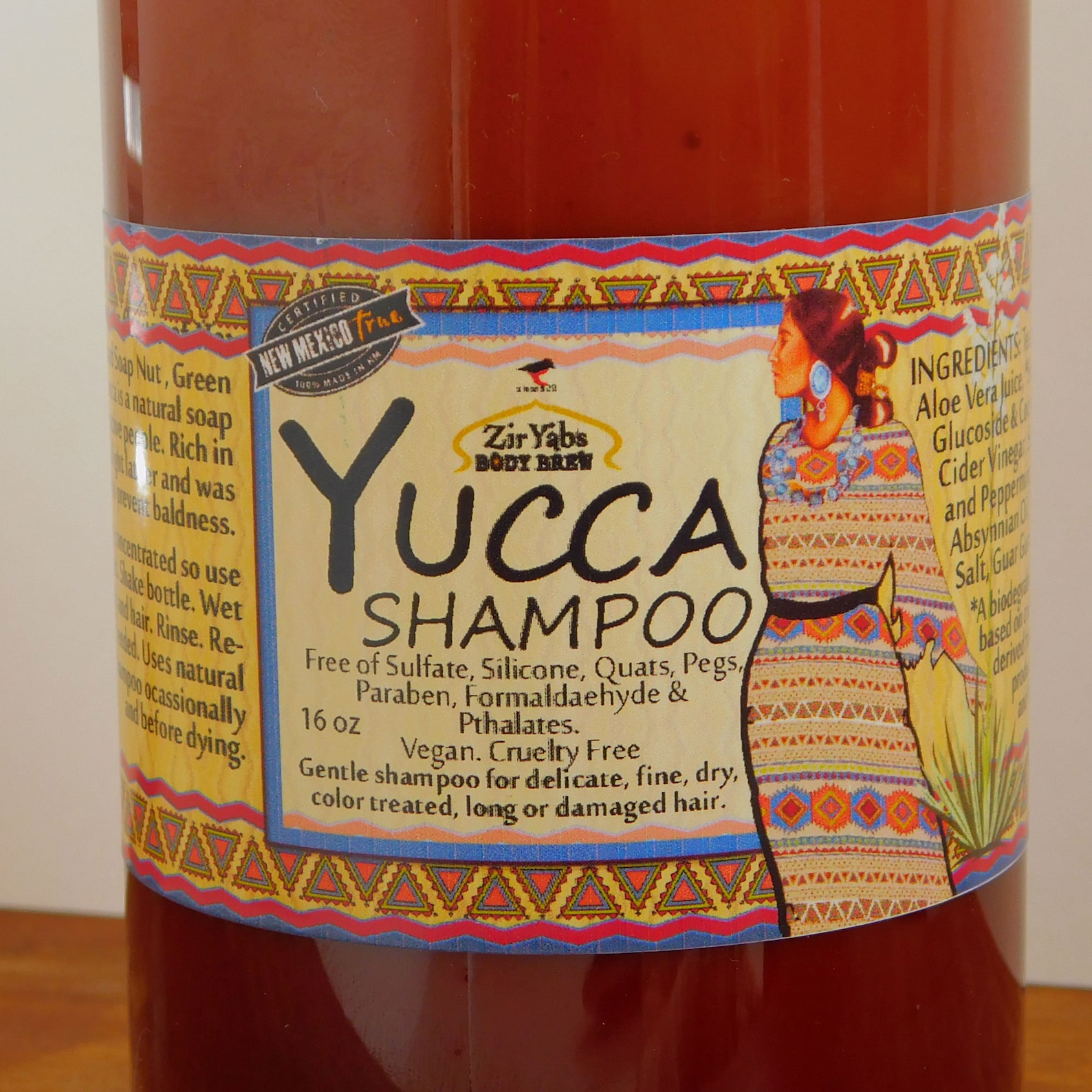 Yucca Shampoo 8 Oz Soapwort Shampoo Soap Nut Shampoo Sulfate Free SLS