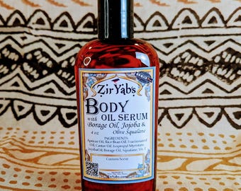 Body Oil with Borage Oil, Jojoba and Olive Squalane with Customized Scent