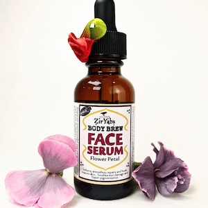 Flower Petal Face Serum  | Carrot Seed Essential Oil | Sea Buckthorn | Primrose Oil | Rosehip Oil | Black Currant