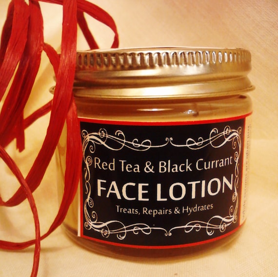 Red Tea and Black Currant Face Lotion 2 oz Argan Oil Etsy