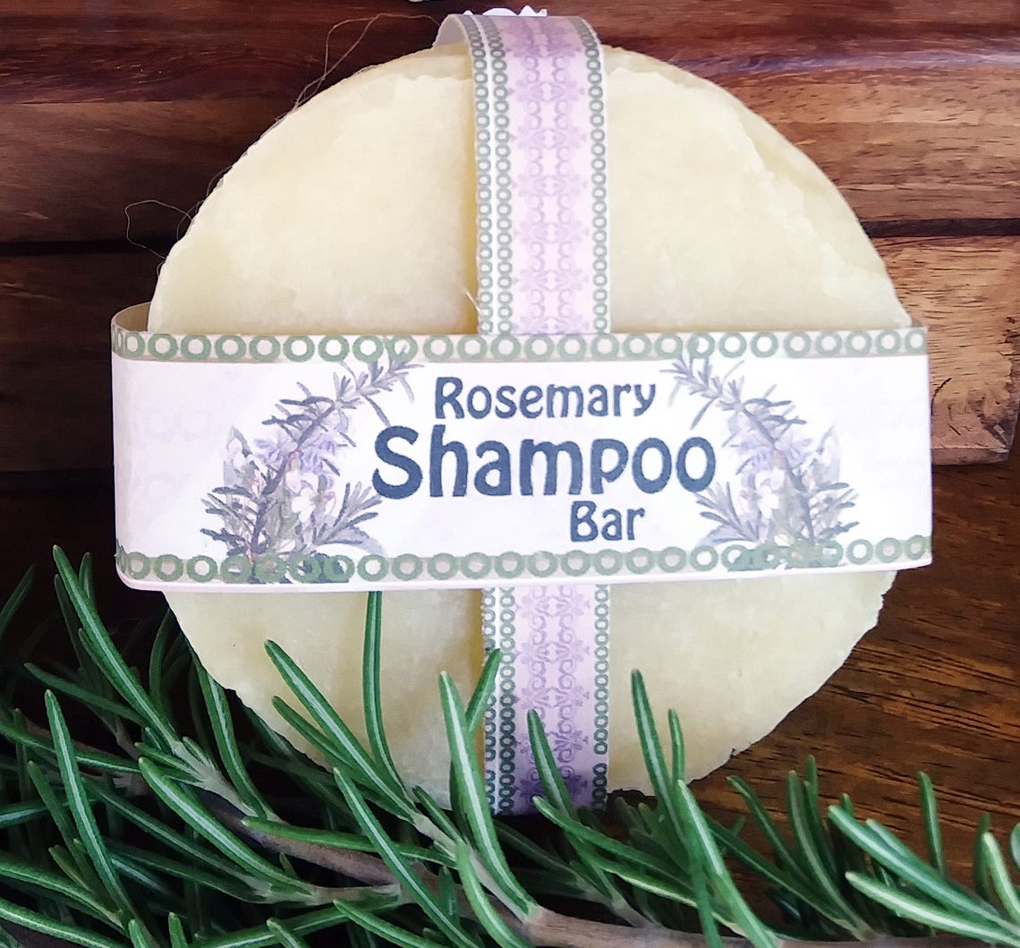 Shampoo Bar 3.75 oz Rosemary Etsy