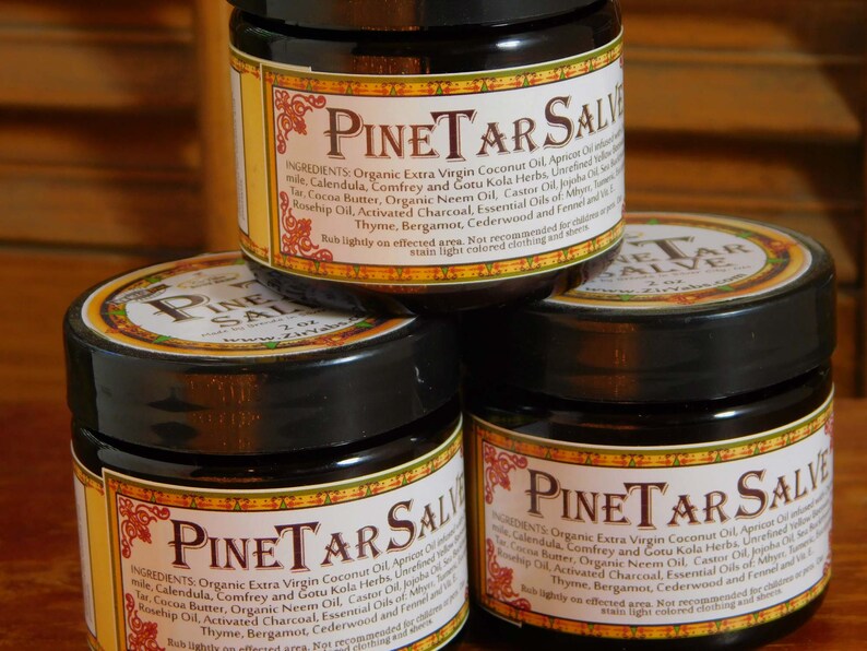 Pine Tar Salve 2 Oz With Organic Extra Virgin Coconut Oil Etsy