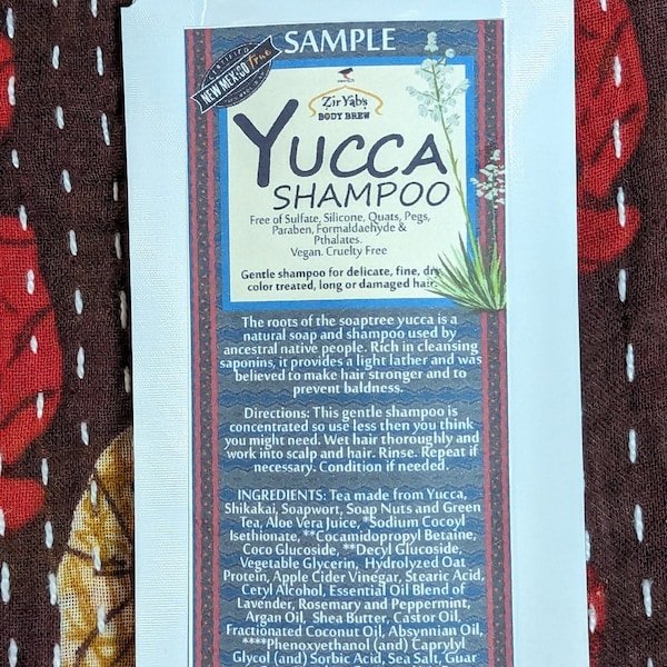 Yucca Shampoo SAMPLE  POUCH