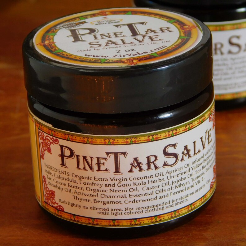 Pine Tar Salve 2 Oz With Organic Extra Virgin Coconut Oil Etsy