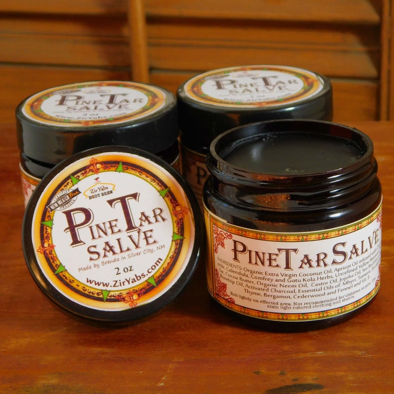 Pine Tar Salve 2 Oz With Organic Extra Virgin Coconut Oil Etsy