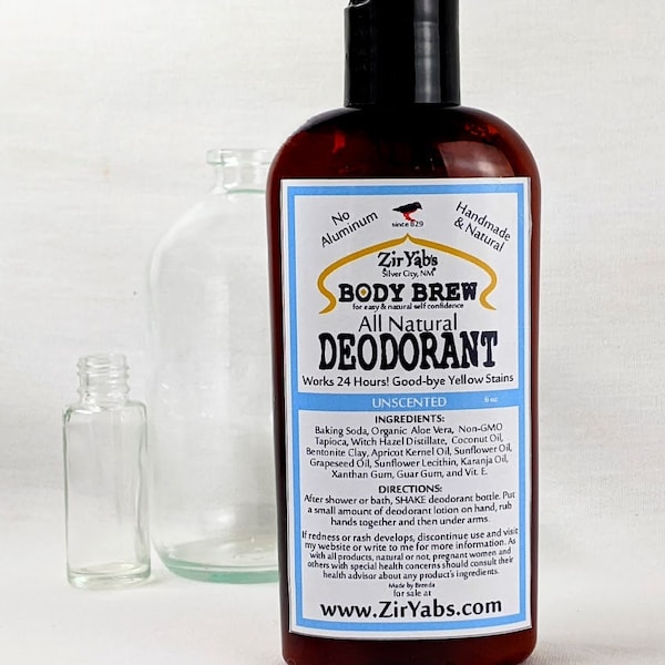 Natural Deodorant 24 Hour - Unscented - 6 oz