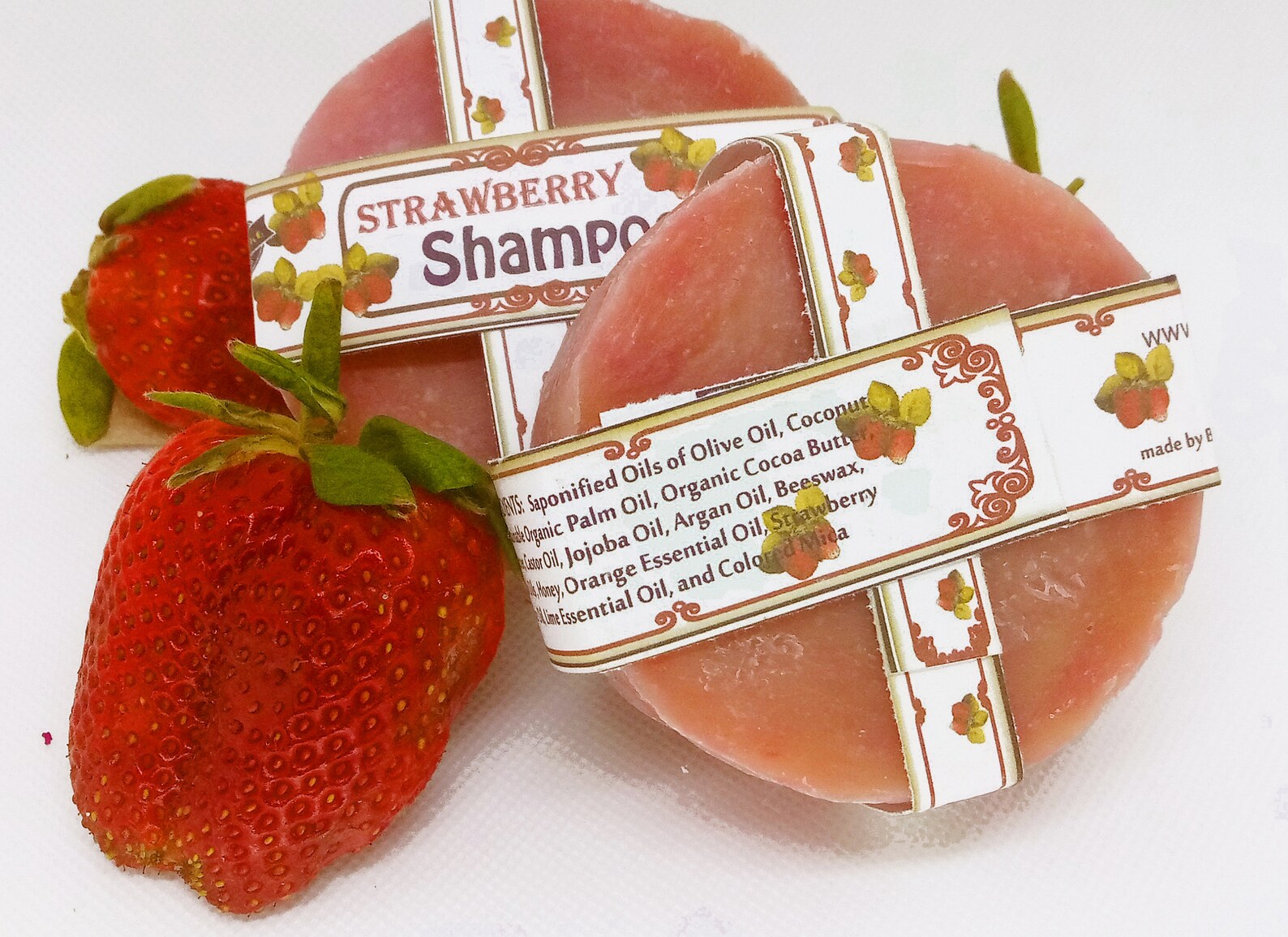 Strawberry Honey Shampoo Bar Natural Old Fashioned Etsy