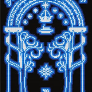Durin&#39;s Door Cross Stitch Pattern