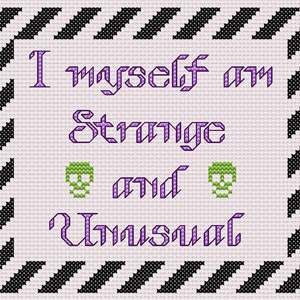 Strange and Unusual Cross Stitch Pattern