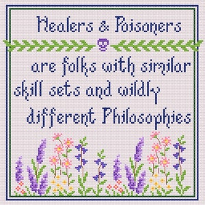Healers and Poisoners Cross Stitch Pattern