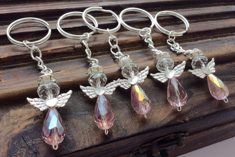 60pcs Angel keychain/christening favor/baptism angel favor/boy Etsy