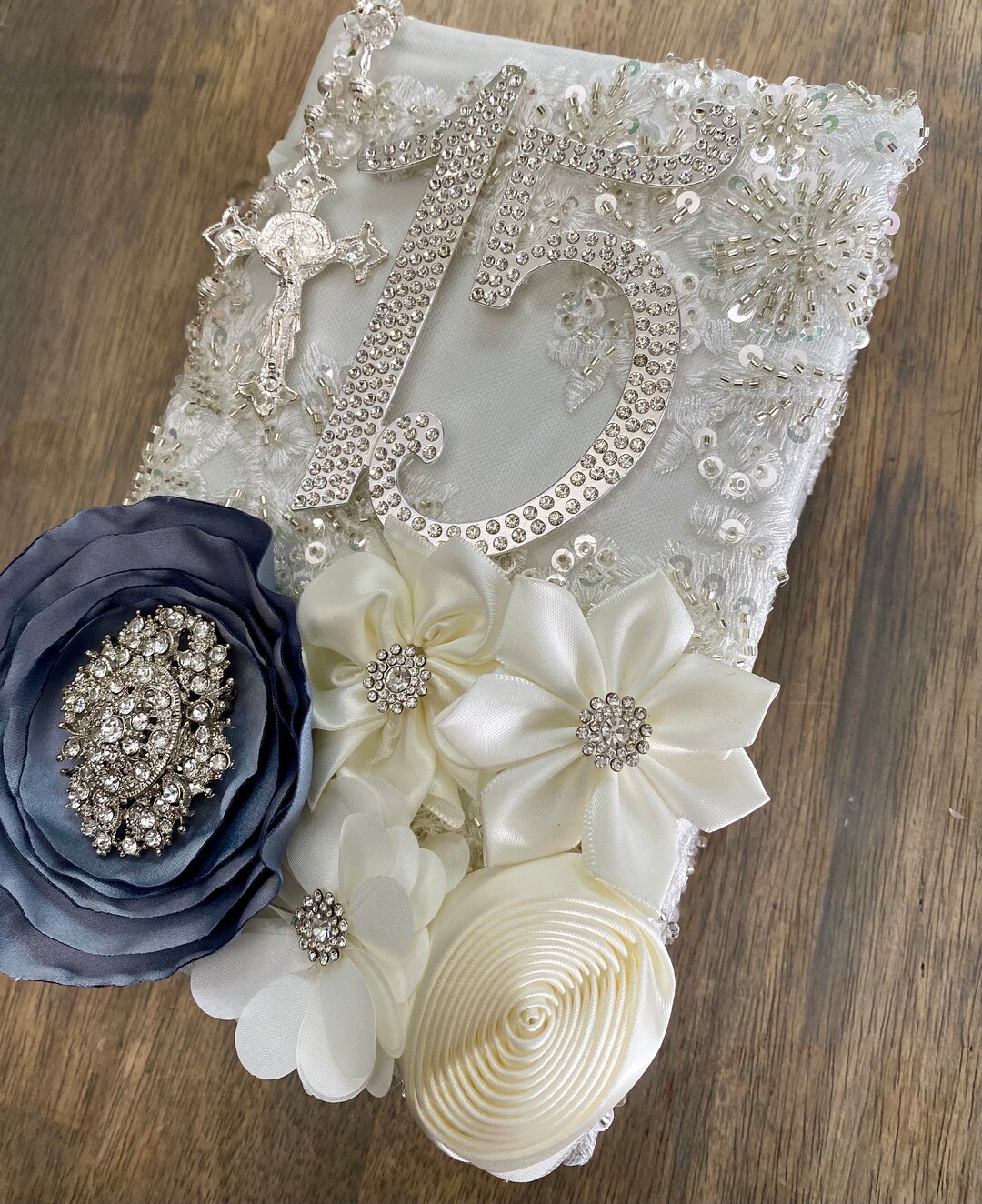 Quinceanera Royal Blue Gold, Xv Blue Gold, Bible, Wedding Ceremony