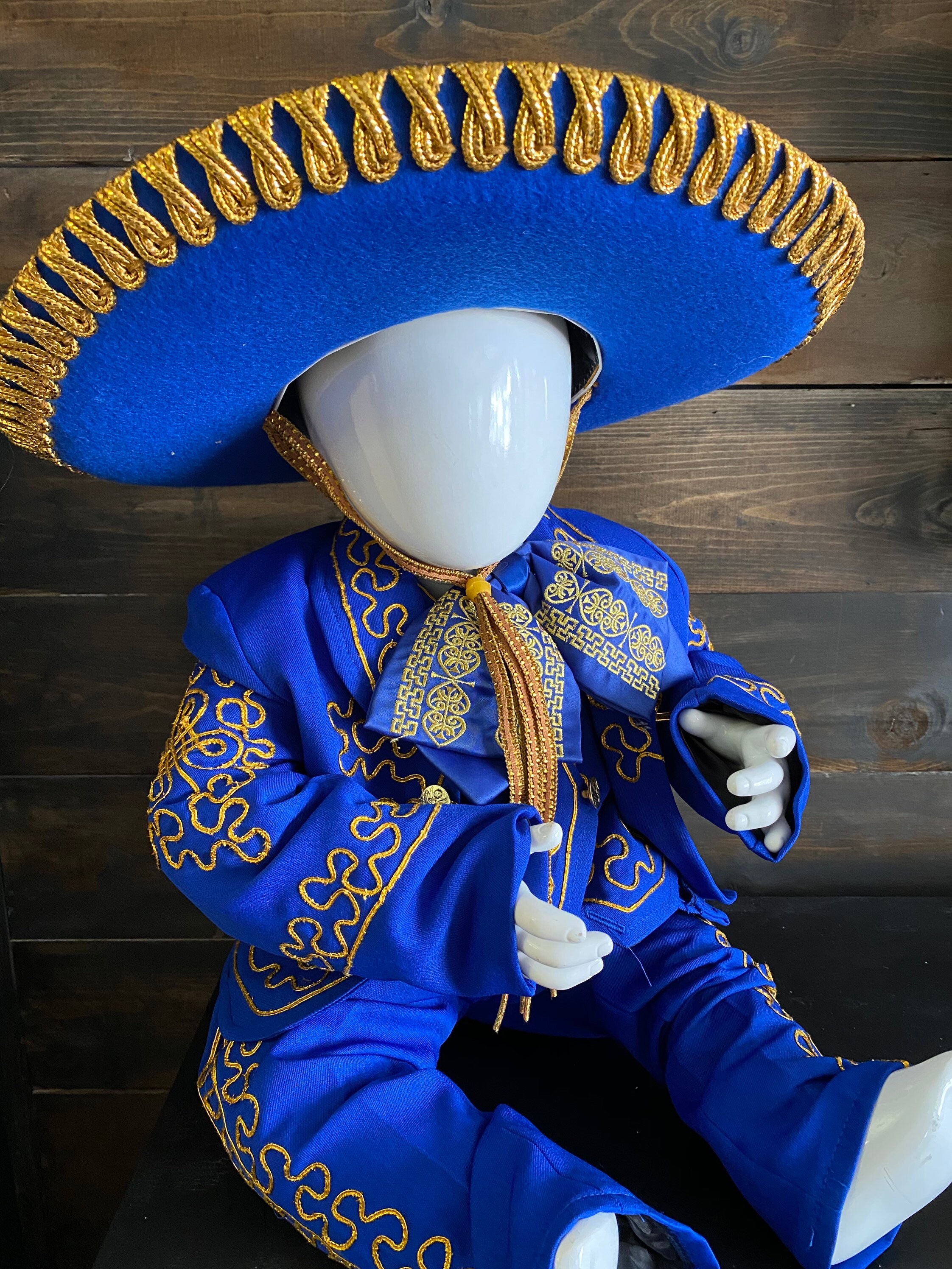Blue cheap mariachi outfit