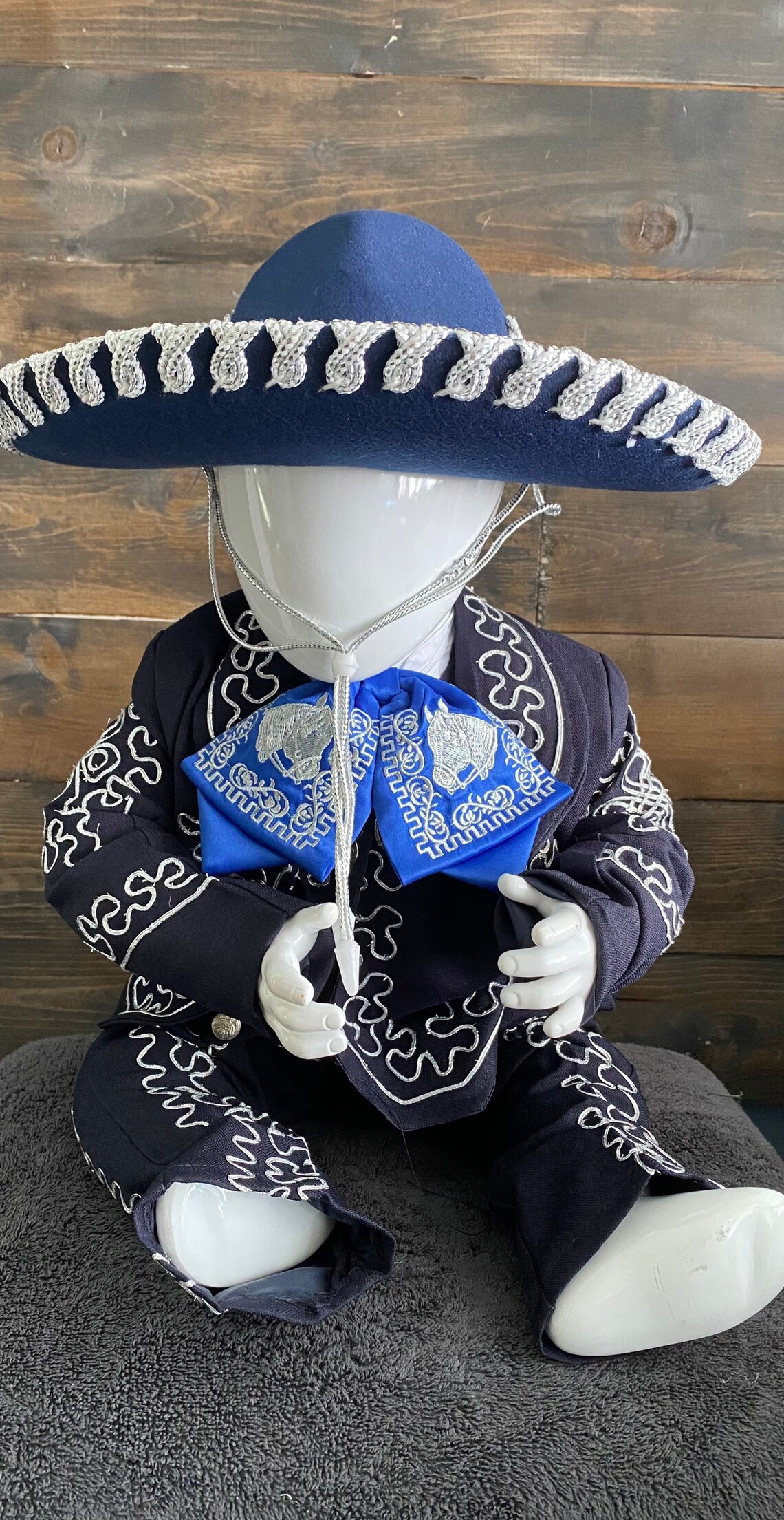 Navy Silver Baby Mariachi Boy Traje Charro Azul & plata Etsy