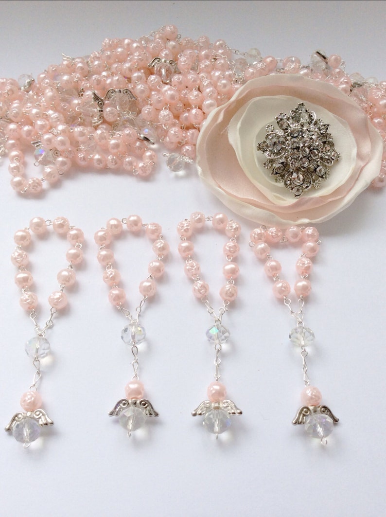 baptism gift baptism thank you 60pcs Baptism favors 60 Pieces baptism favor boxes with mini rosary