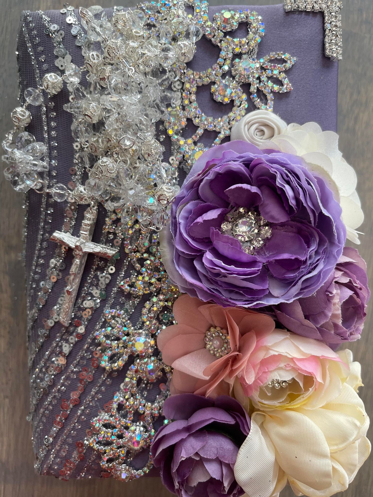 Quinceañera Purple theme bible Biblia y rosario XV Años - Etsy México Quinceañera Purple theme bible Biblia y rosario XV Años - Etsy México