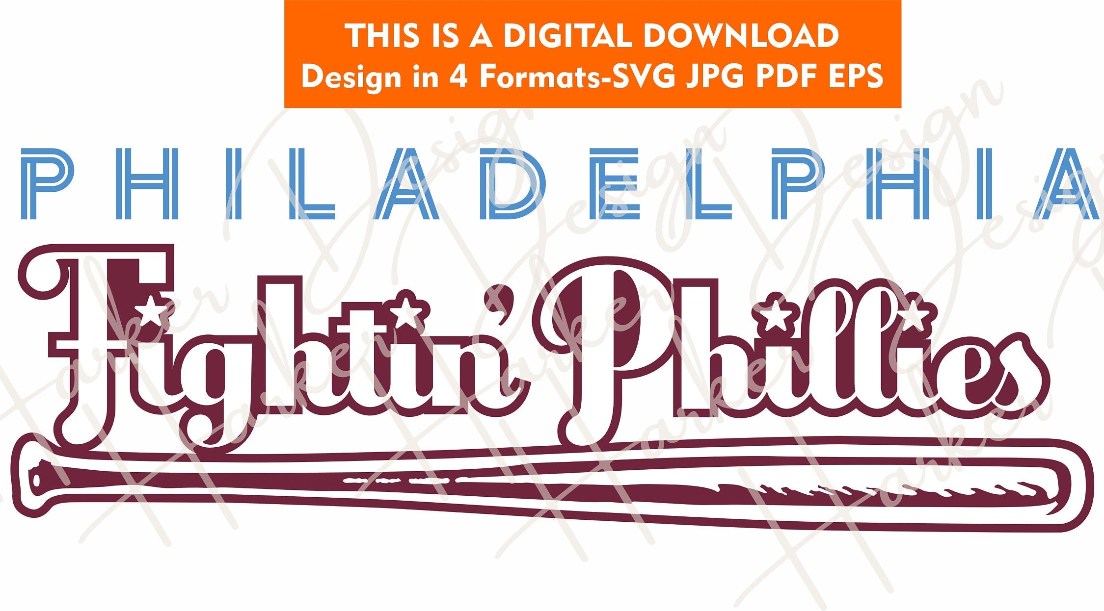 Phillies Fightin Phils Digital Download, svg, png, eps, pdf, jpg