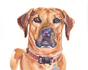 Aangepaste Huisdier Portret - Aangepaste portretten - Originele kunst - 11x14inches - Aquarel Schilderen - Kunst - Honden