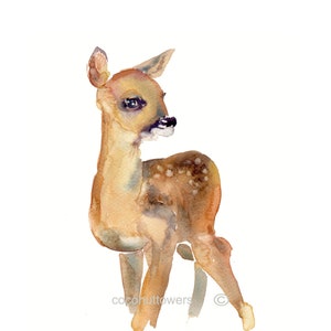 Childrens Art Animal Painting Size 8x10in Watercolor - Etsy