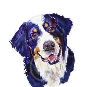 Custom Pet Portrait Watercolor - Pet  Portrait  - Original Watercolor Painting -  Dog Painting -  pet lover painting handmade wall art gift
