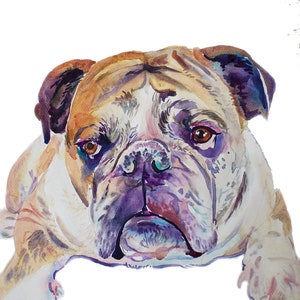 Custom Pet Portrait Watercolor - Pet  Portrait  - Original Watercolor Painting -  Dog Painting -  Large painting