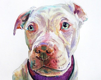 Retrato de mascota personalizado en acuarela, retrato de mascota, pintura de acuarela original, pintura de perro, regalo de arte de pared hecho a mano para amantes de las mascotas