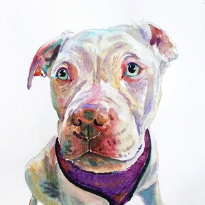 Custom Pet Portrait Watercolor, Pet  Portrait, Original Watercolor Painting, Dog Painting, pet lover painting handmade wall art gift