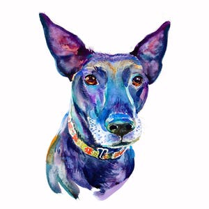 Commission Portrait,Custom Pet Portrait, Pet  Portrait,Original Watercolor Painting,Dog Painting, pet lover,gift
