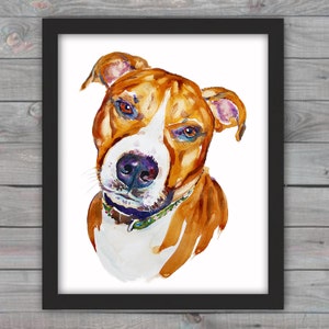 Custom Pet Portrait, Watercolor - Pet  Portrait  - Original Watercolor Painting -  Dog Painting -  pet lover painting handmade wall art gift