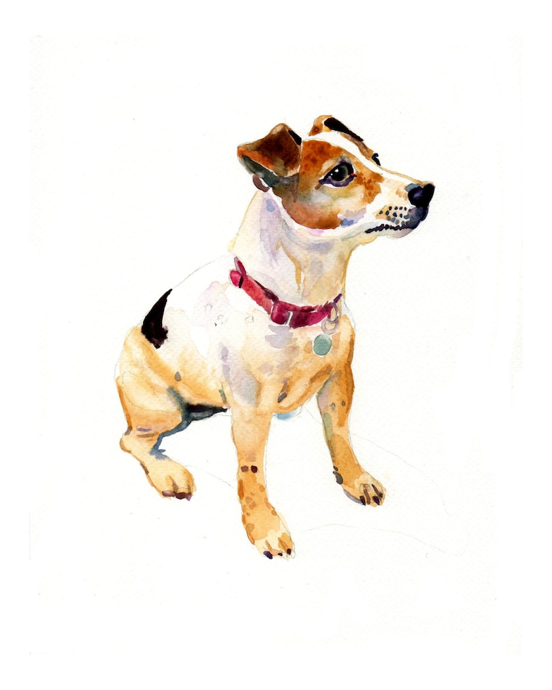 Custom Pet Portrait - Original Art - 11x14inches-Watercolor Pain