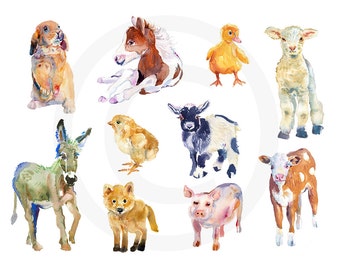 Kinderdagverblijf Decor, Boerderijdieren, Baby Shower, Baby Animal Prints