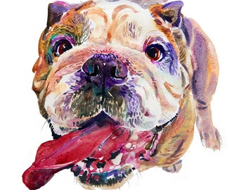 Aangepaste Huisdier Portret - Huisdier Portret - 16x20inches - Aquarel Schilderen - Kunst - Honden
