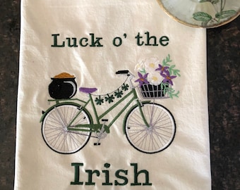 Luck of the Irish, St. Patrick's Day Tea Towel