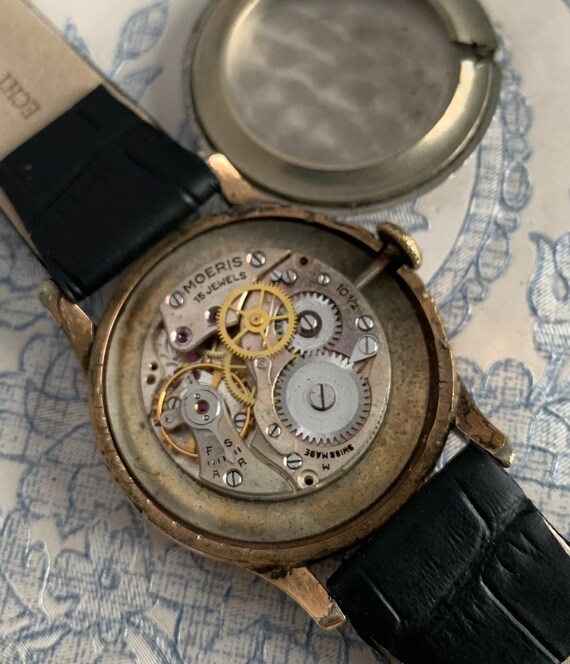 Montre Vintage Moeris 1940 Cadran Original 38mm - Mécanique Manuelle - Occasion Pour Homme