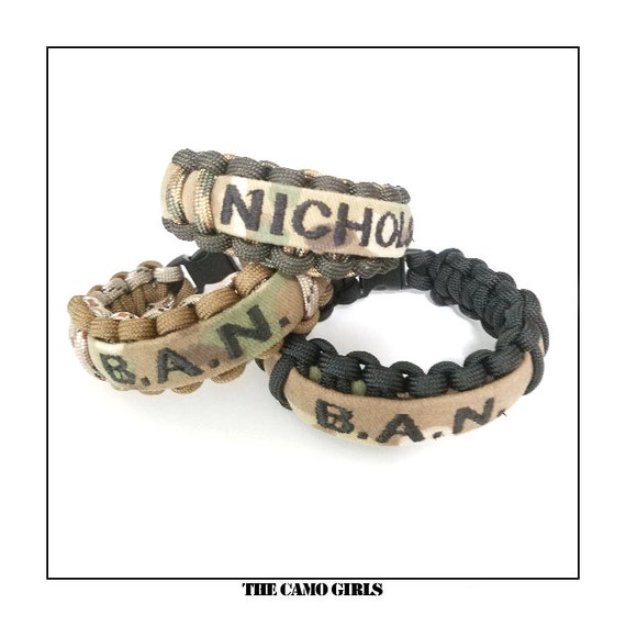 paracord military support bracelets