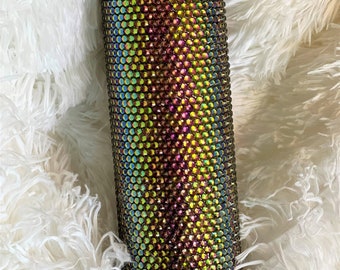 20 Oz. Glass Rhinestone Bling Tumbler For Hot Or Cold Beverages