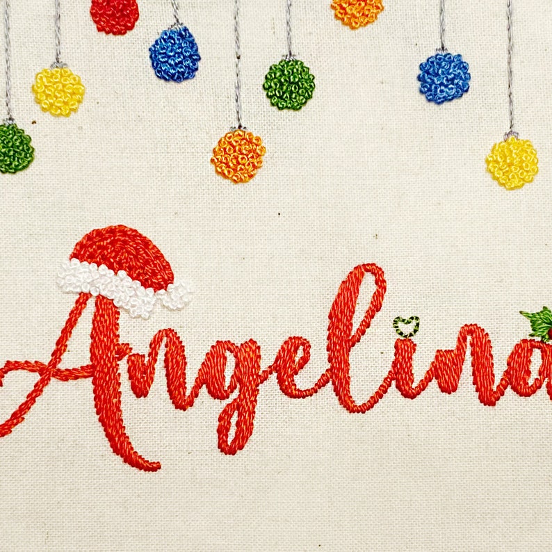 Embroidery Kit Christmas ornament personalized name Embroidery Kit for Beginners and Seasoned stitchers Wall Art DIY Needlework Gift Embroidery Kit Christmas ornament personalized name Embroidery Kit for Beginners and Seasoned stitchers Wall Art DIY Needlework Gift