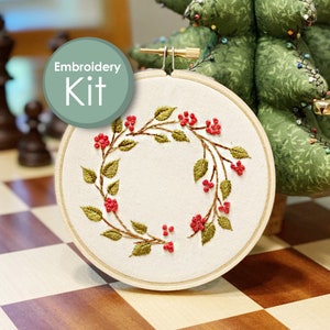 Embroidery Kit Christmas ornament personalized name Embroidery Kit for Beginners and Seasoned stitchers Wall Art DIY Needlework Gift Embroidery Kit Christmas ornament personalized name Embroidery Kit for Beginners and Seasoned stitchers Wall Art DIY Needlework Gift