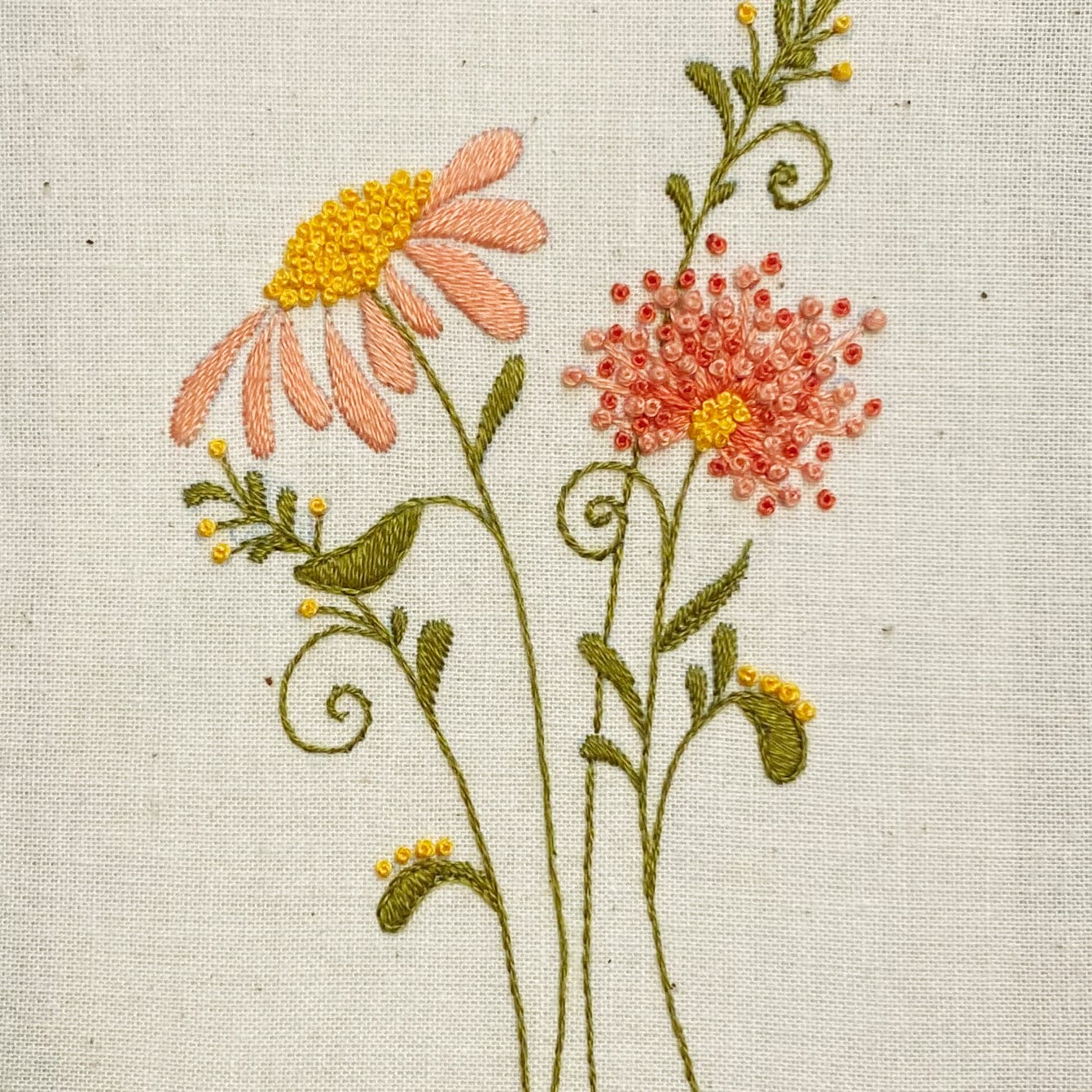 Embroidery Kit Flower Hand Embroidery Full Kit for Beginners and Seasoned Stitchers Wall Art DIY