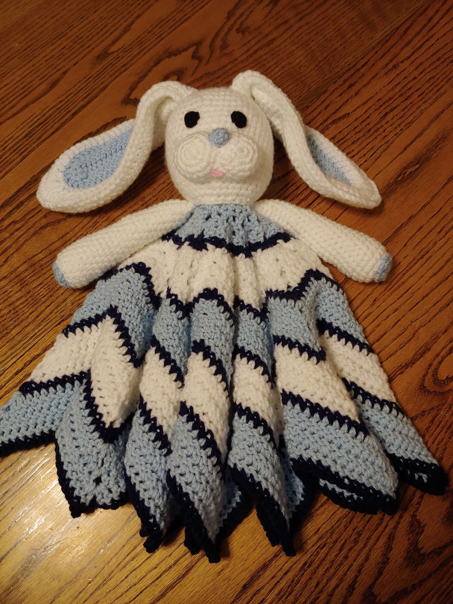 Crochet Pattern Bunny Snuggly Lovey Blanket - Etsy