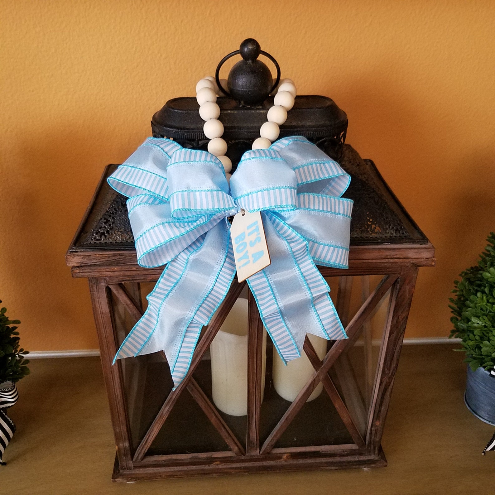 Celebration Door Bow Its A Boy Blue Decoration main image 0