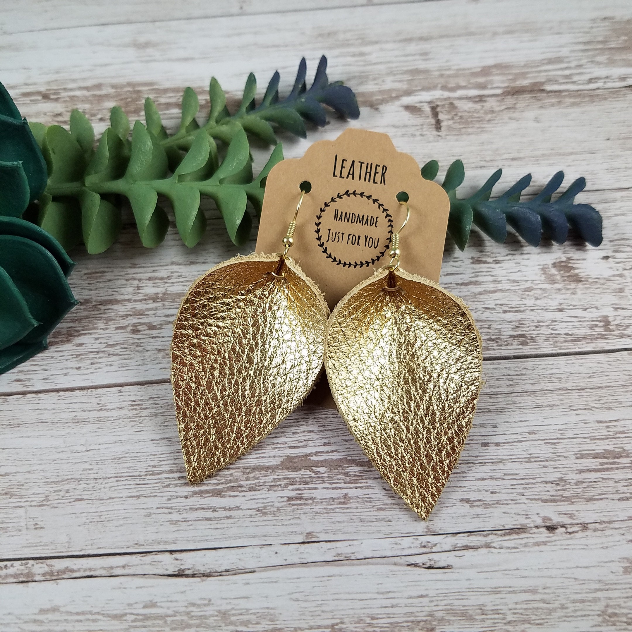 Faux Leather Baseball Teardrop Earrings For Women - Lightweight Dangle Leaf Earrings, No Gemstone - View #3