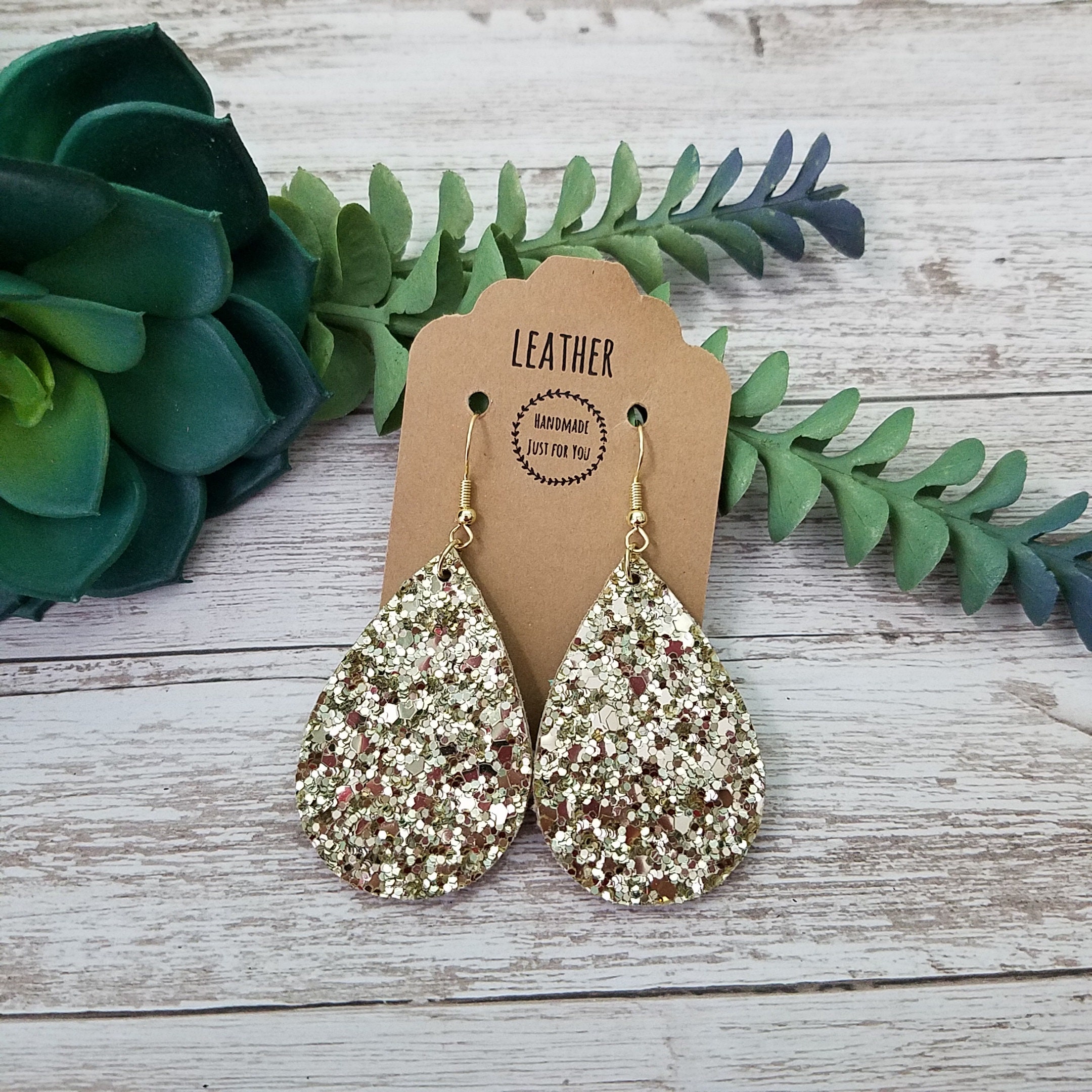 Gold Sequin Earrings - Etsy