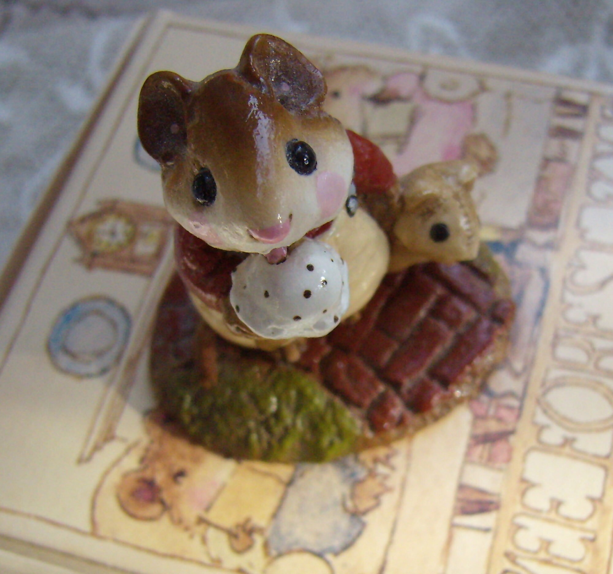 WE FOREST FOLK 小さなネズミのキューピッド 1983 ハンドメイド